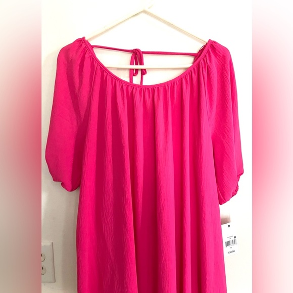 VOLUP BARBIE 🩷🎀🩷 Hot Pink NWT Ruffled Hem Dress (RET. $38) - Picture 4 of 4